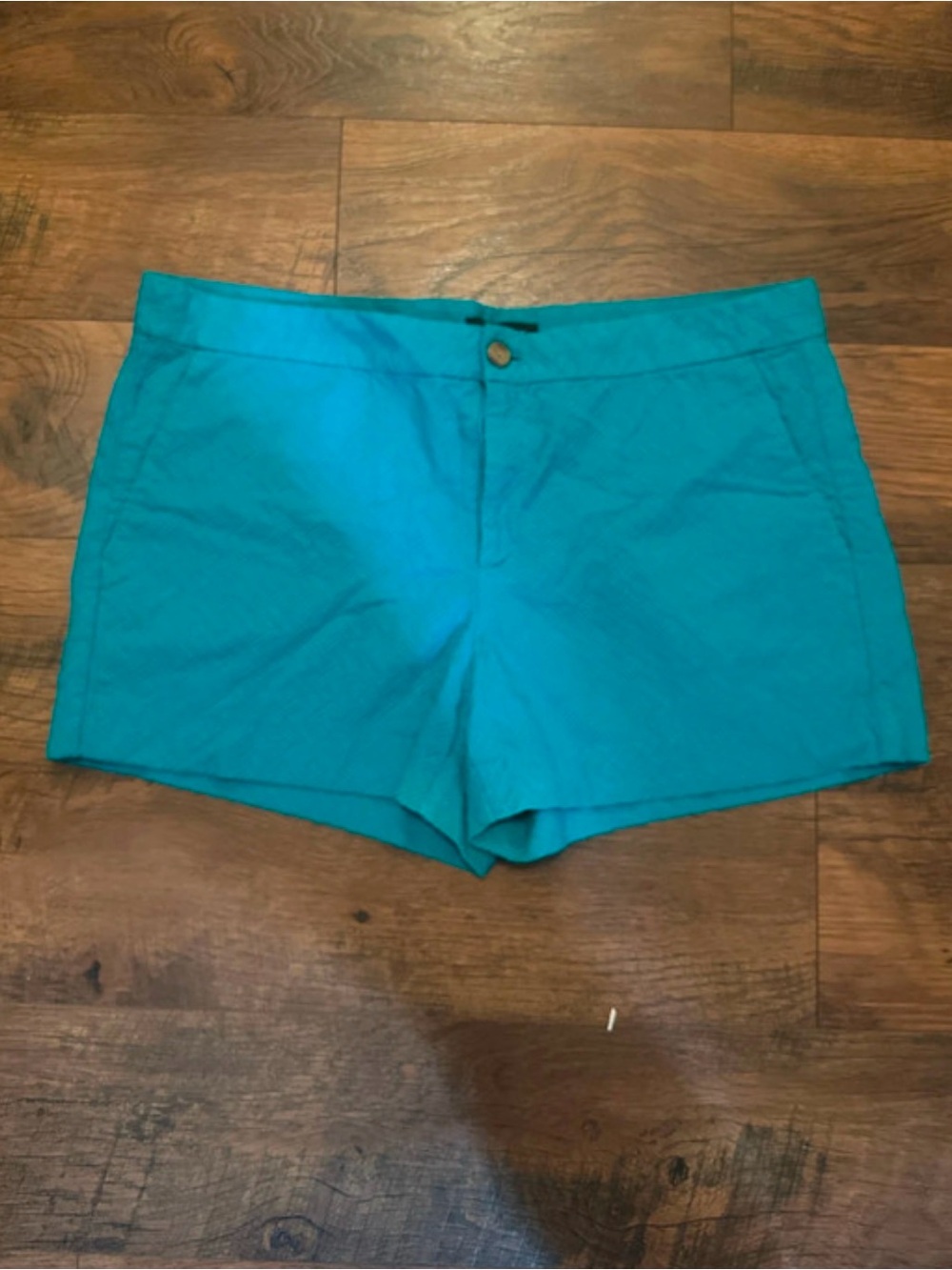 Banana Republic Teal Cotton Blend Shorts
